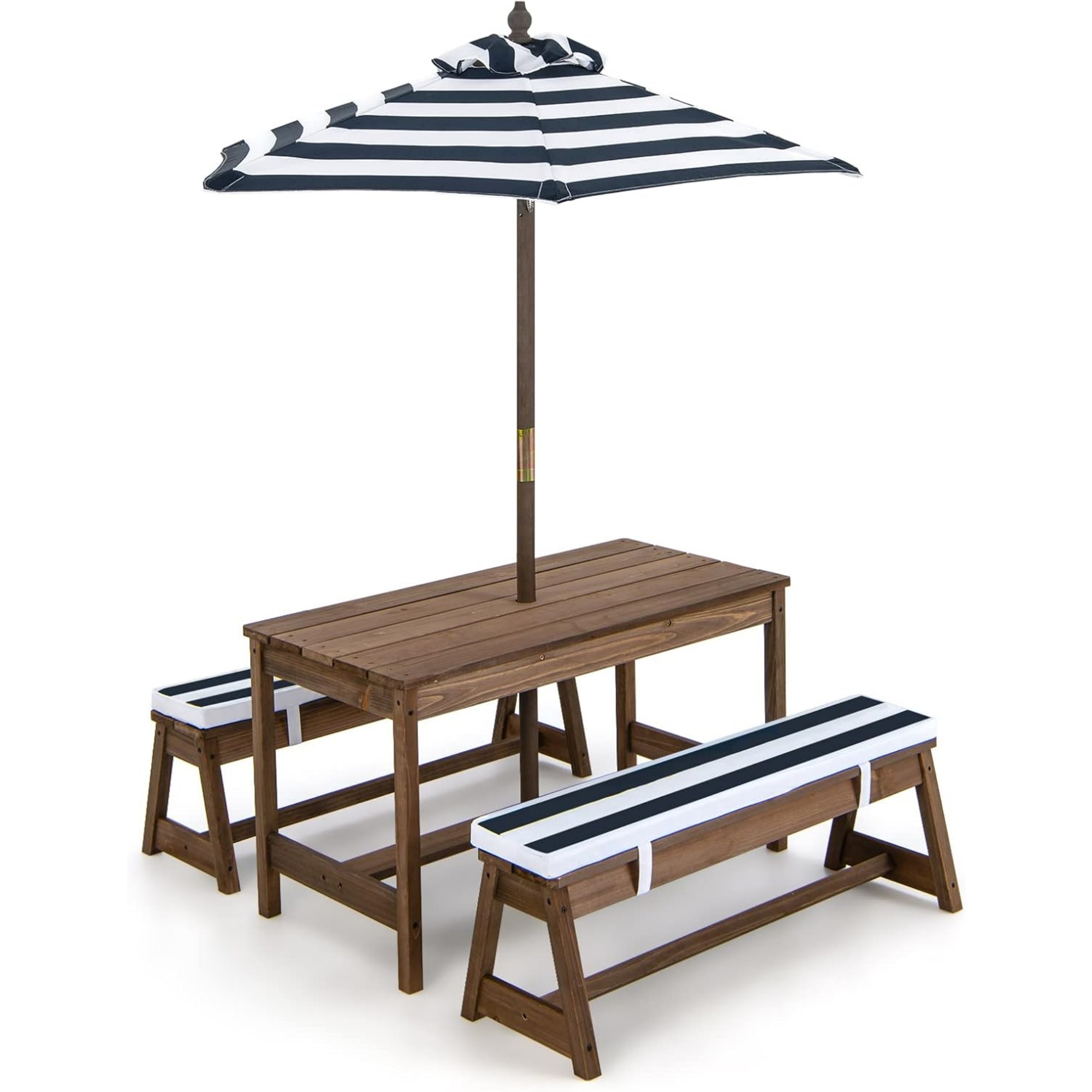 Kids Outdoor Umbrella - Çocuk Piknik Masası, Şemsiyeli Katlanabilir, Bahçe