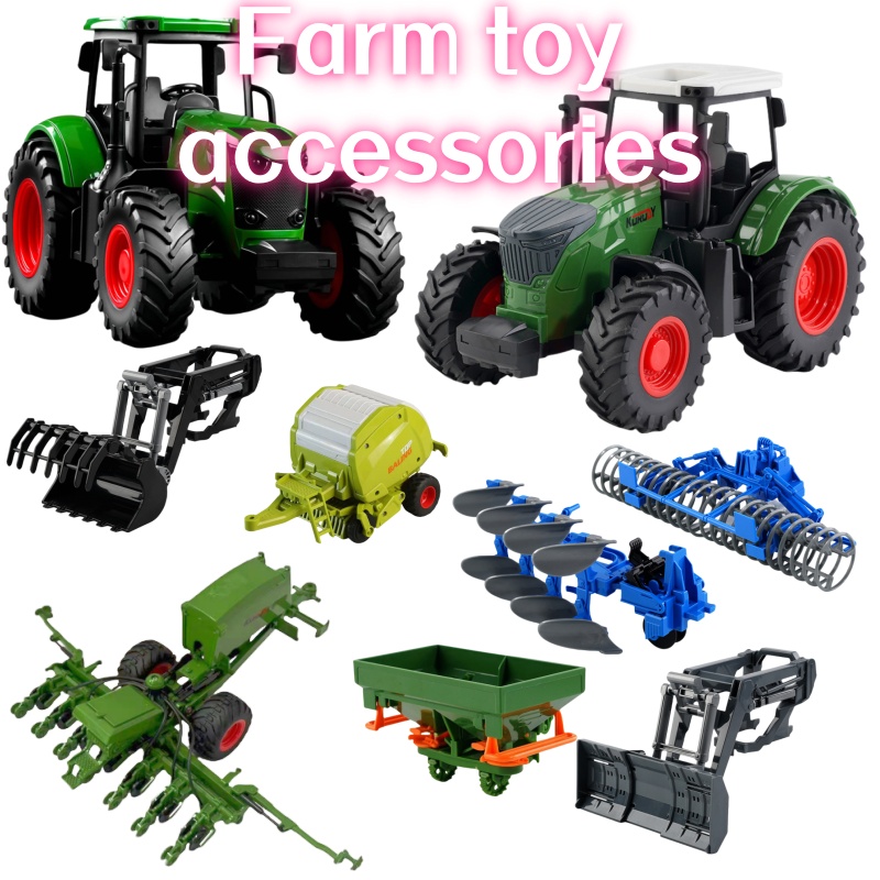 Kids Outdoor Activity Set - 1:24 Ölçekli Ataletli Çiftlik Traktörü, Çıkarılabilir