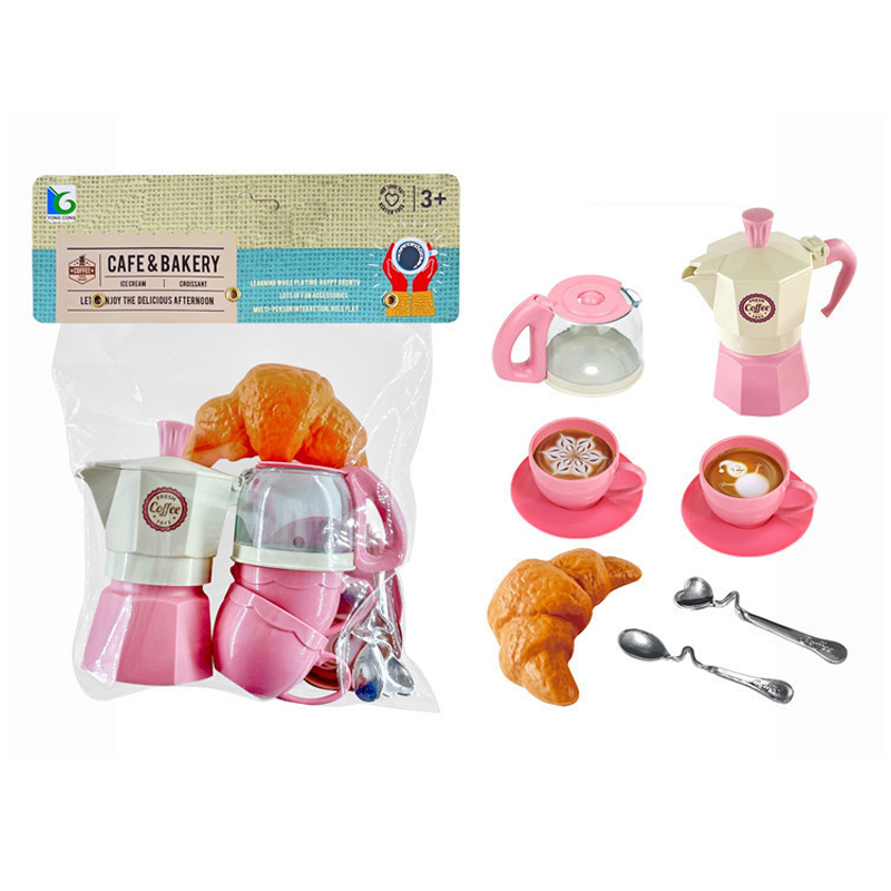 Kids Outdoor House With Kitchen - 11 adet oyna Pretend simülasyon kahve