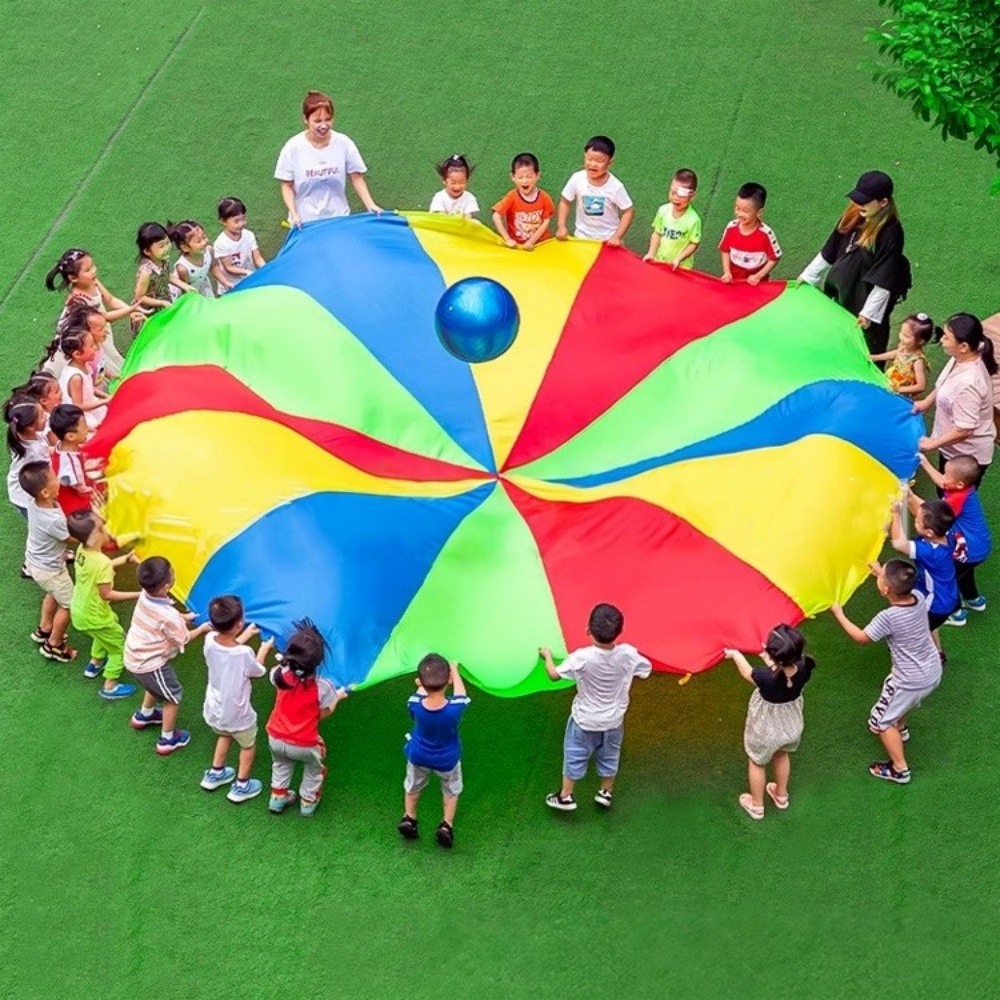 Kids Outdoor Umbrella - Gökkuşağı Paraşüt Şemsiyesi 2-6 Metre -