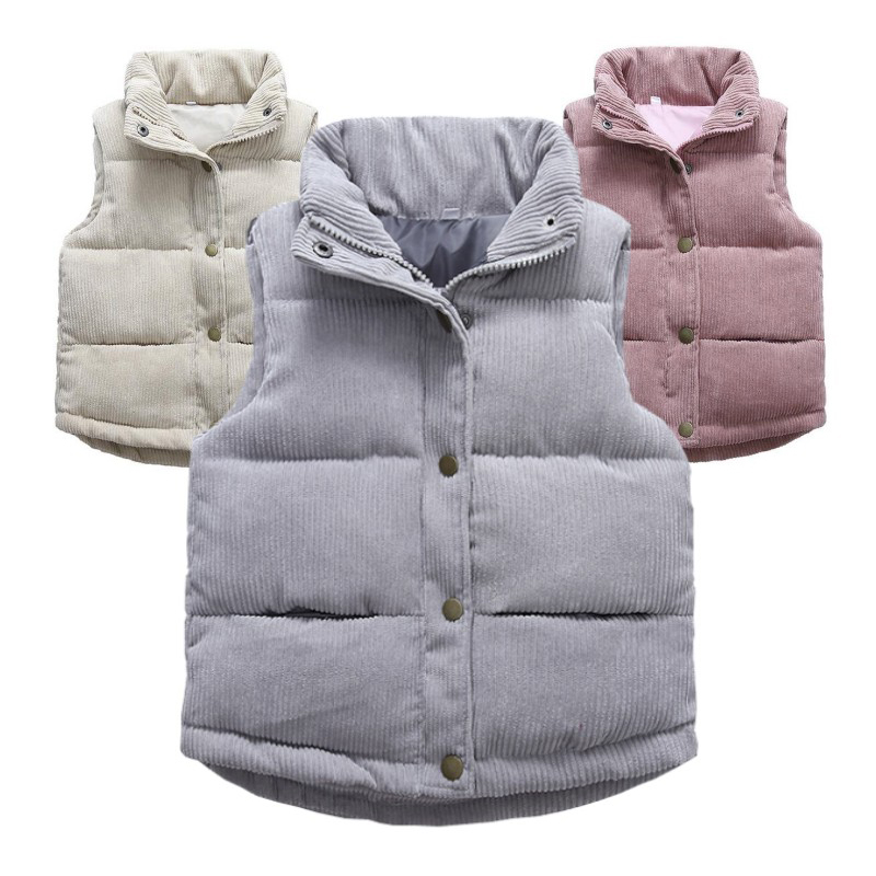 Kids Outdoor Jacket - Çocuklar erkek kız kadife yelekler kalınlaşmak