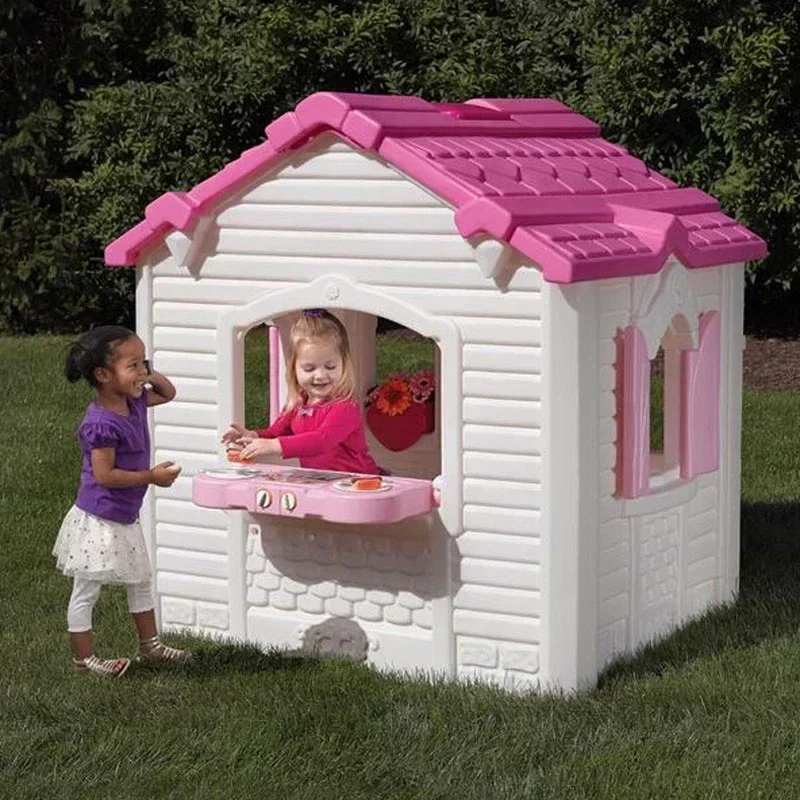 Kids Outdoor Cubby House - Oyuncak ev, plastikten yapılmış, mantar şeklinde,