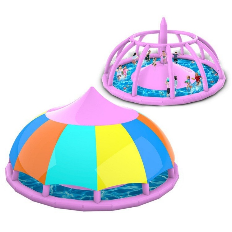 Kids Outdoor Play Tent - Çocuklar için Yükseltilmiş Güneşlikli Şişme Havuz,