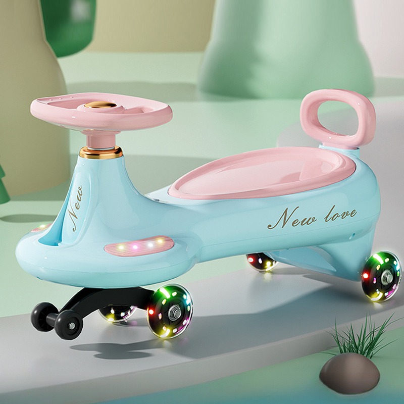 Kids Outdoor Water Slide - Sevimli Çocuklar İçin Salıncaklı Sallanan Araba,
