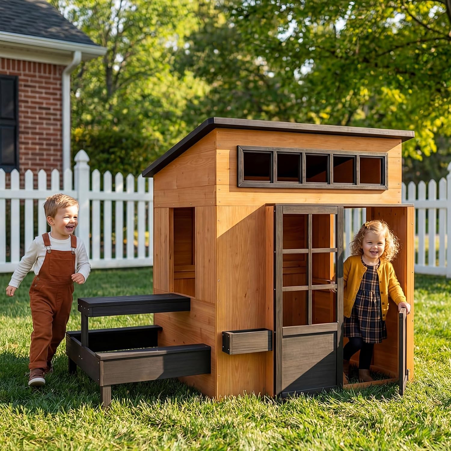 Kids Outdoor House With Kitchen - Nordivale Açık Hava Oyun Evi Modern