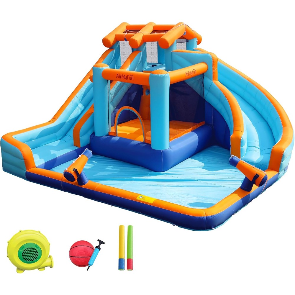 Kids Outdoor Water Slide - Büyük Su Kaydıraklı Zıplama Evi, Su