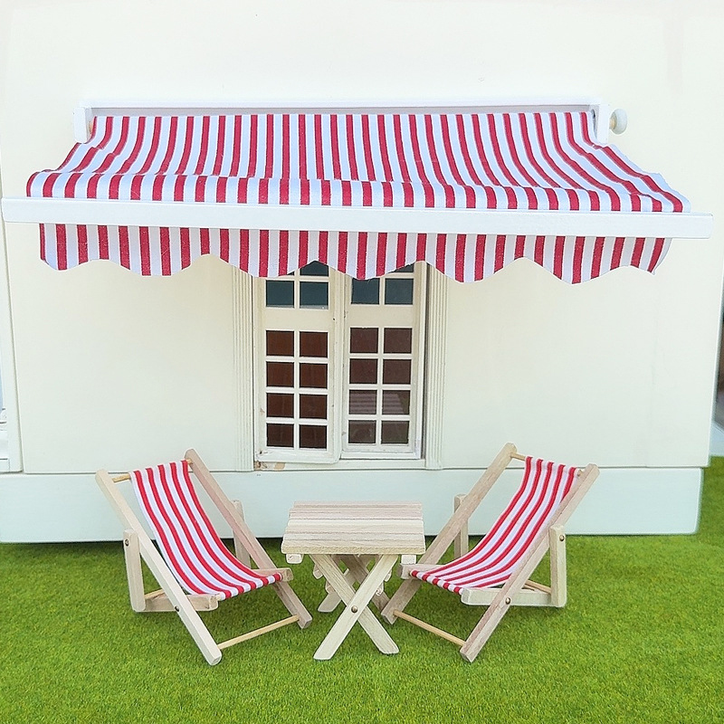 Kids Outdoor Doll House - 1/12 Dollhouse Simülasyon Tente Modeli Dollhouse