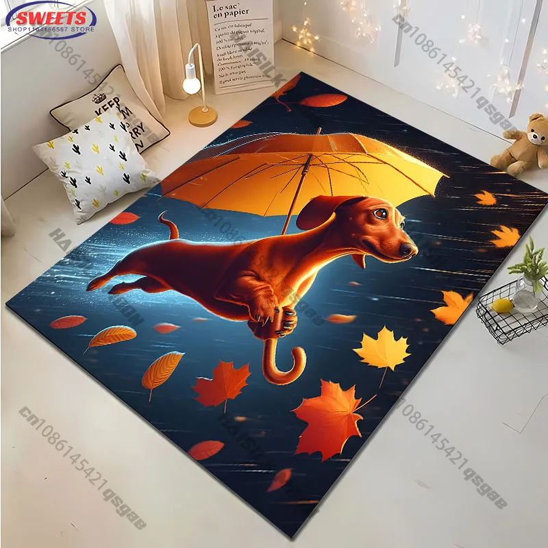 Kids Outdoor Umbrella - Sevimli Noel Hediyesi Komik Köpek Şemsiyesi