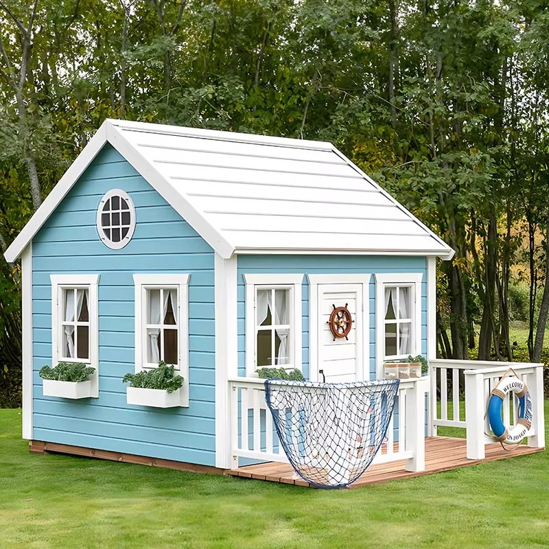 Kids Outdoor Cubby House - Açık Hava Bahçe Kulübesi Çocuk Oyun