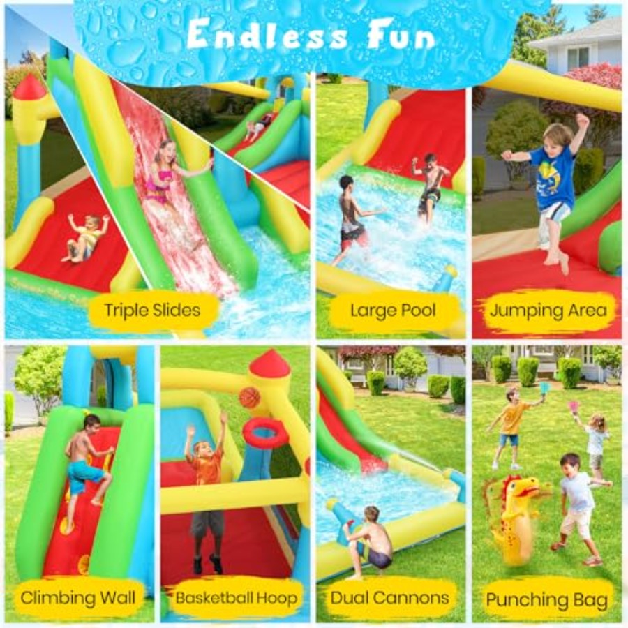 3-12 yaş arası çocuklar için a - Kids Outdoor Water Slide incelemesi ve fiyatı