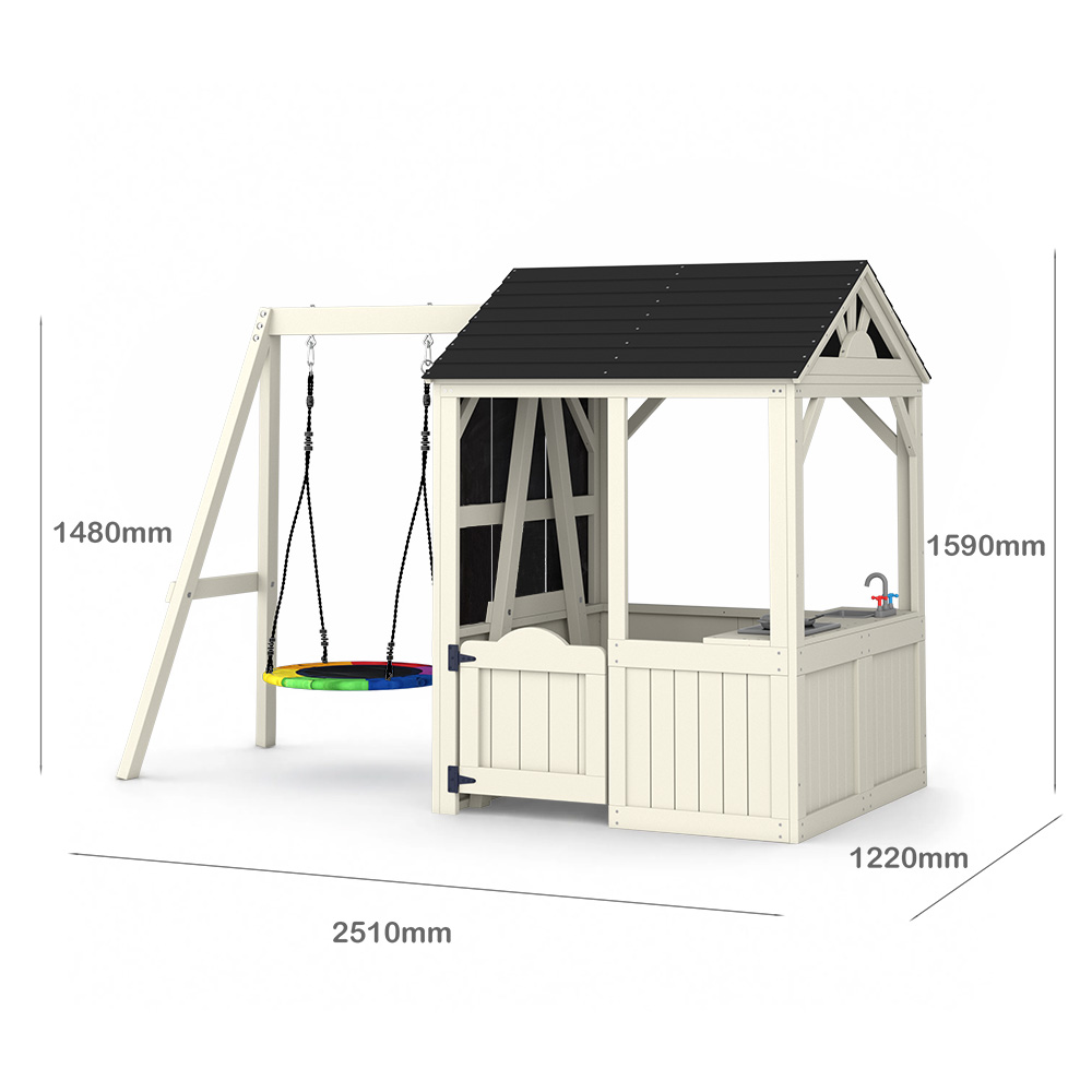 Bahçe Binaları Mobilyaları Çoc - Kids Outdoor House With Kitchen incelemesi ve fiyatı