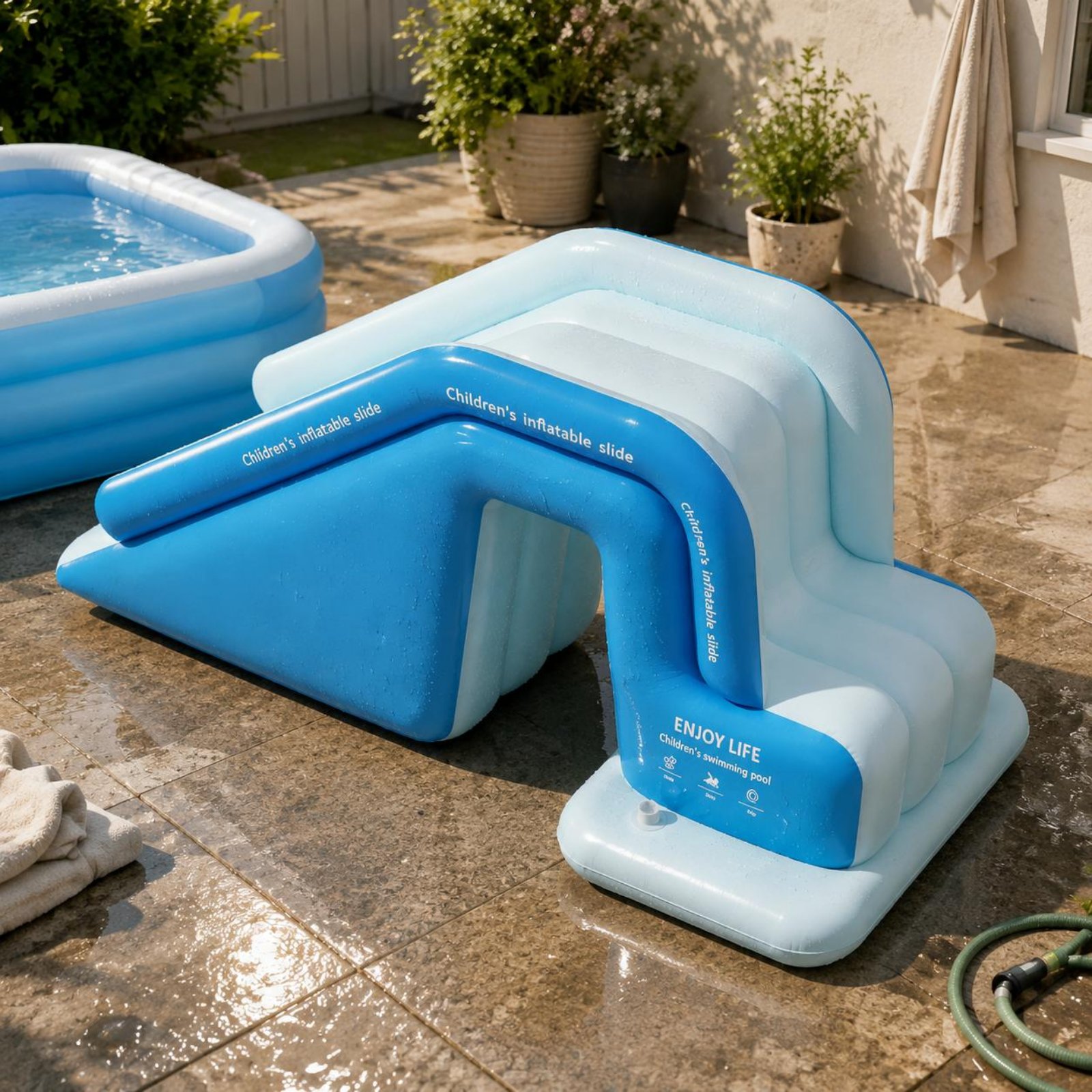 Şişme Havuz Kaydırağı Katlanab - Kids Outdoor Water Slide incelemesi ve fiyatı