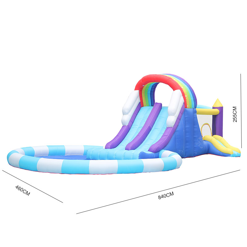 Dev Gökkuşağı Şişme Su Kaydıra - Kids Outdoor Water Slide incelemesi ve fiyatı