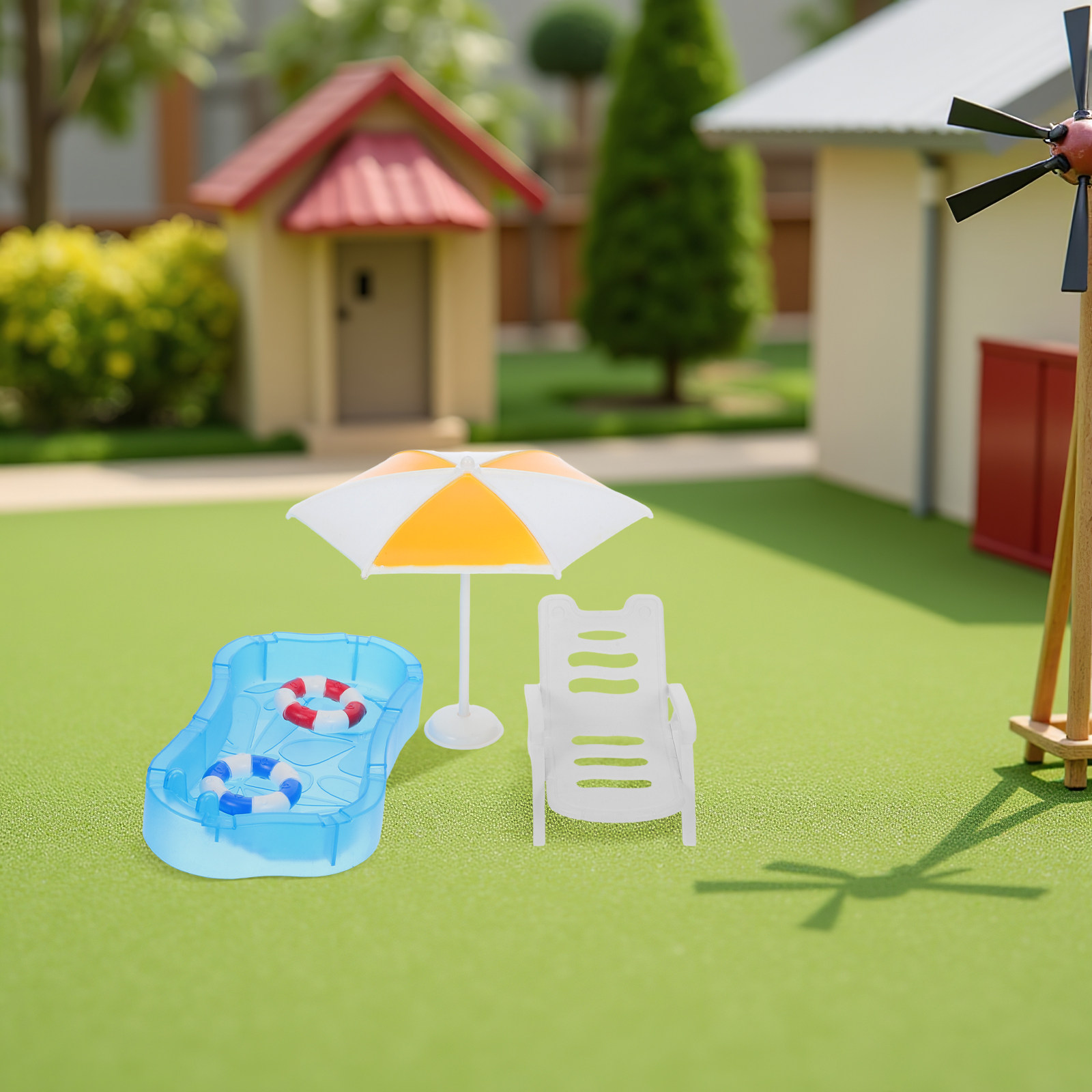 1 Set Oyuncak Bebek Evi Havuzu - Kids Outdoor Doll House incelemesi ve fiyatı