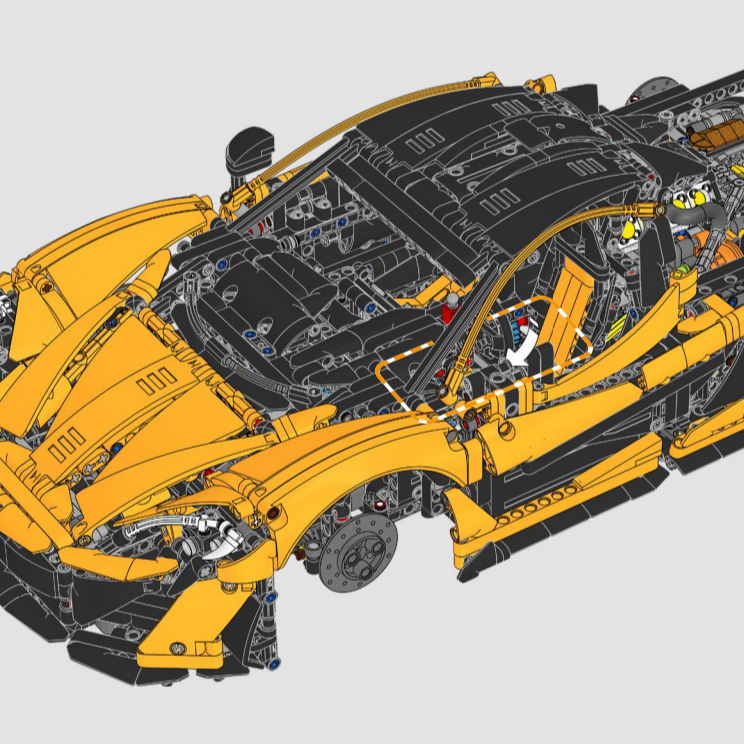 Sarı Montajlı Spor Araba 1:8 Ö - Lego Set Technic incelemesi ve fiyatı