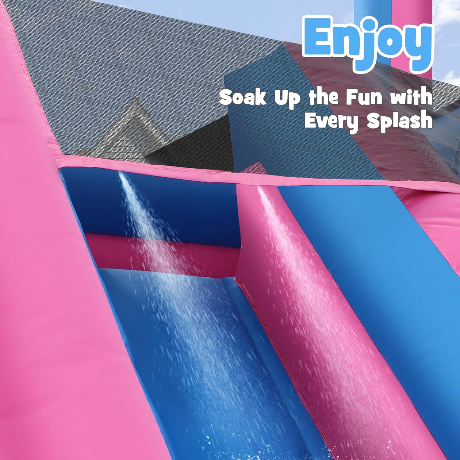 26,2 FT Ağır Hizmet Tipi Şişme - Kids Outdoor Water Slide incelemesi ve fiyatı