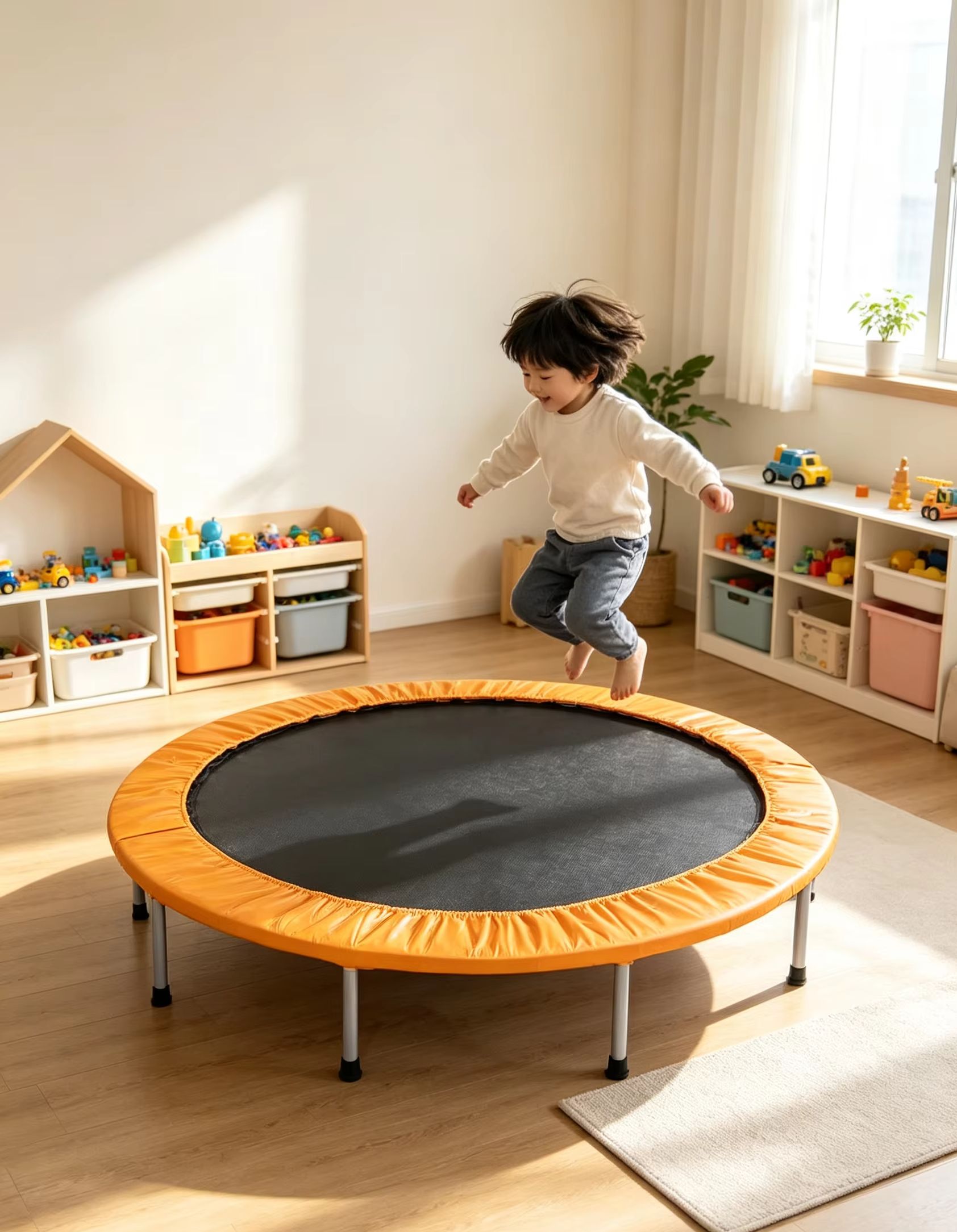 Turuncu Güvenlik Minderli Yuva - Kids Outdoor Trampoline incelemesi ve fiyatı