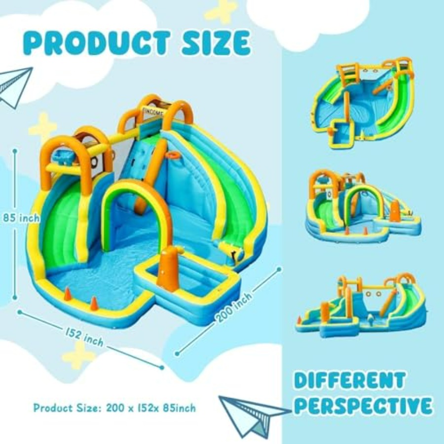 Çocuklar için sıçrama havuzu,  - Kids Outdoor Water Slide incelemesi ve fiyatı