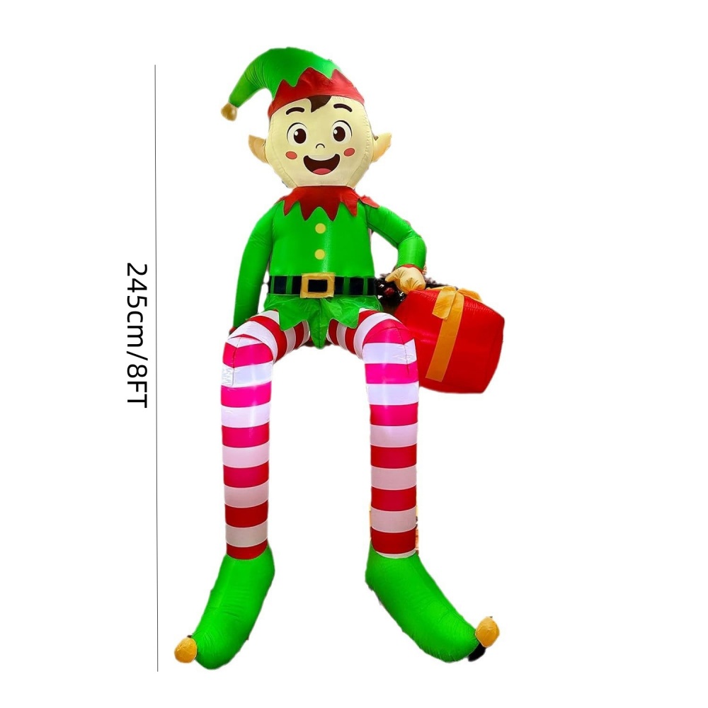 8FT Noel Şişme Oturan Elf Deko - Kids Outdoor Decor incelemesi ve fiyatı
