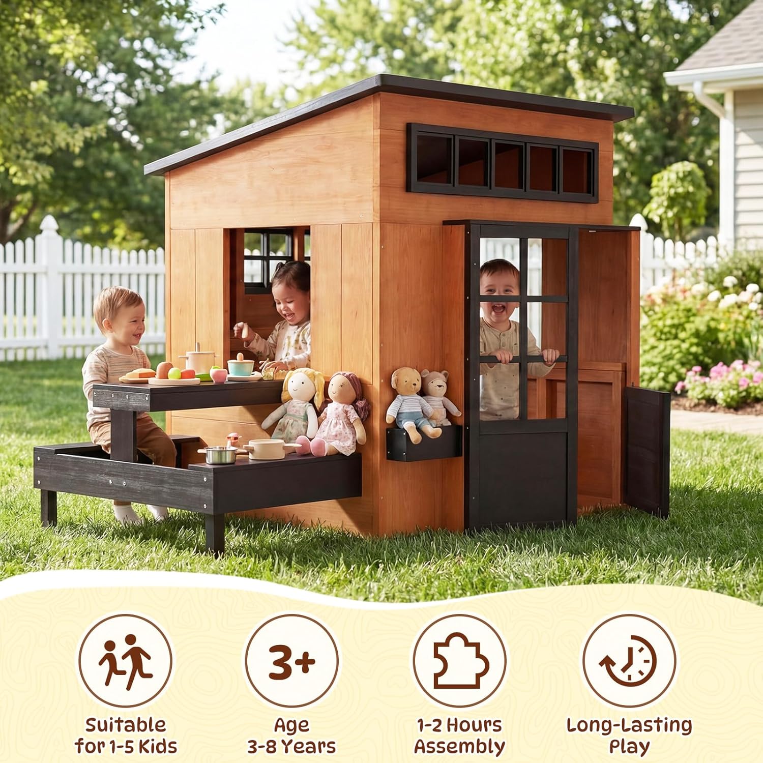 Nordivale Açık Hava Oyun Evi M - Kids Outdoor House With Kitchen incelemesi ve fiyatı