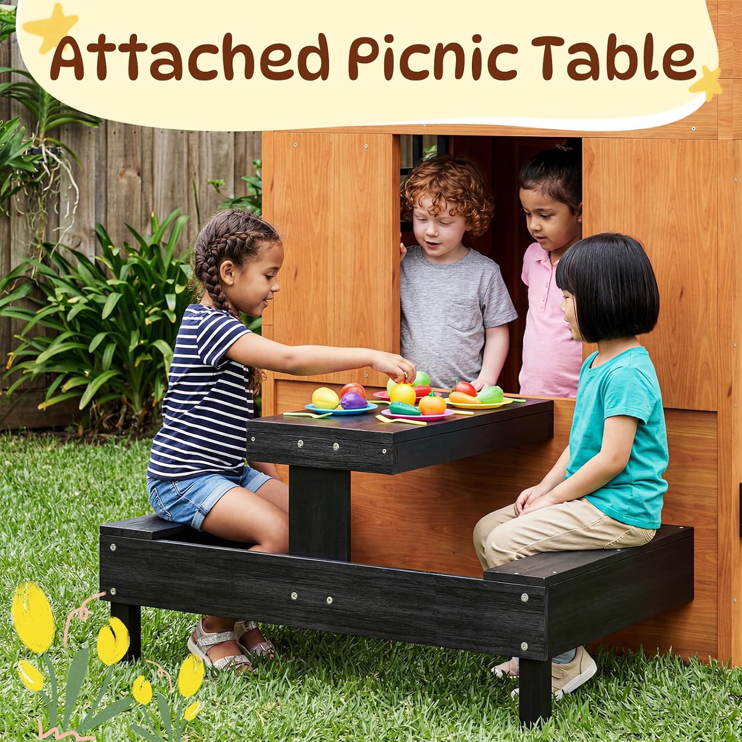 Nordivale Açık Hava Oyun Evi M - Kids Outdoor House With Kitchen incelemesi ve fiyatı