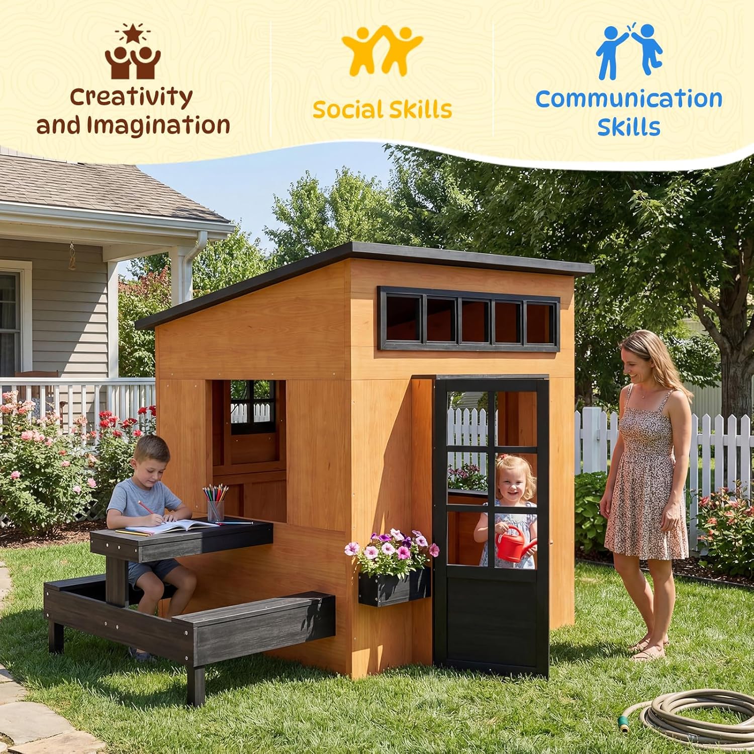 Nordivale Açık Hava Oyun Evi M - Kids Outdoor House With Kitchen incelemesi ve fiyatı