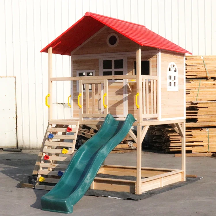 l Açık Ahşap Oyun Alanı Oyun E - Kids Outdoor Cubby House incelemesi ve fiyatı