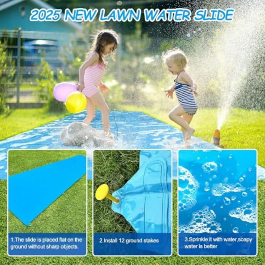 Çocuklar ve yetişkinler için a - Kids Outdoor Water Slide incelemesi ve fiyatı