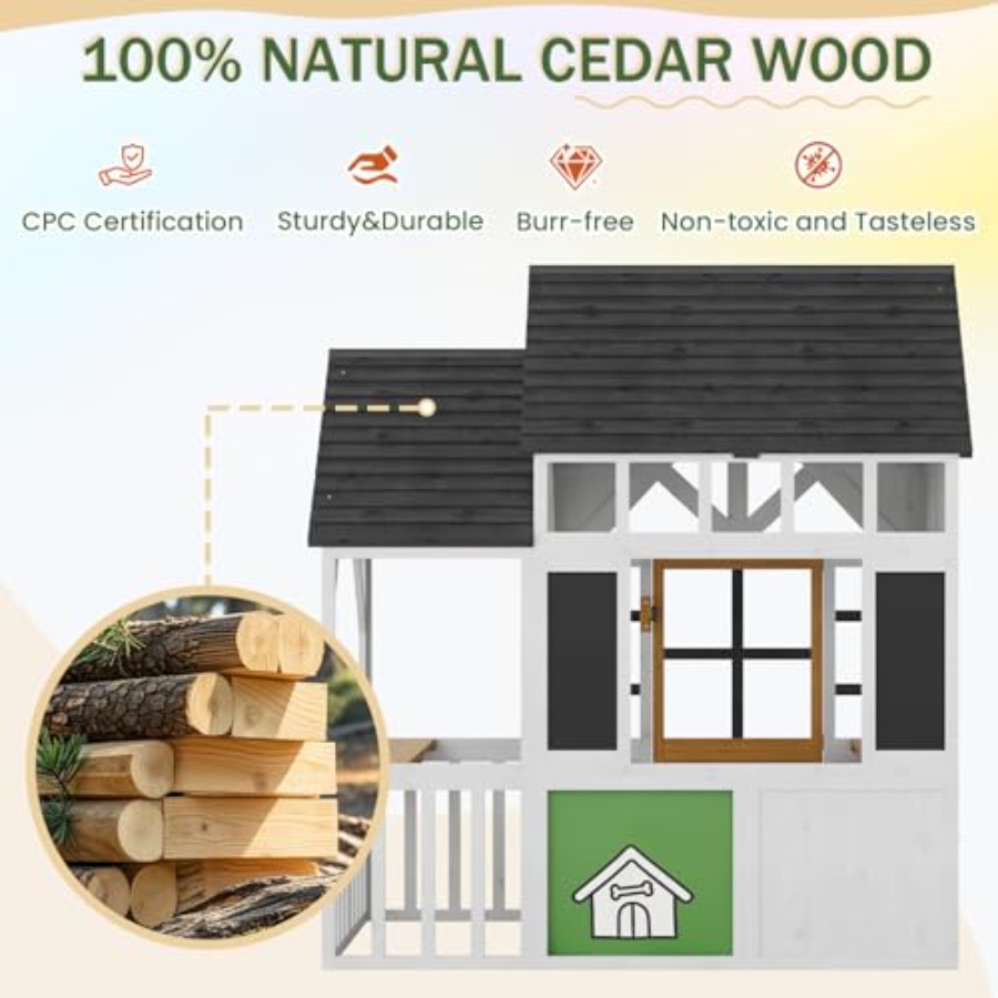 0,56 Yaş ve Üzeri Çocuklar İçi - Kids Outdoor House With Kitchen incelemesi ve fiyatı
