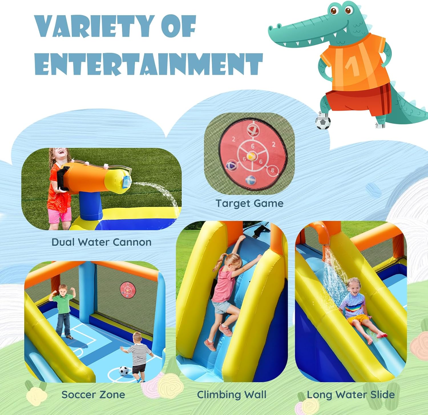 Şişme Su Kaydırağı, Çift Toplu - Kids Outdoor Water Slide incelemesi ve fiyatı
