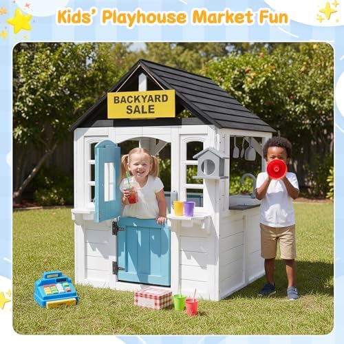 Mutfak Lavabosu, Posta Kutusu  - Kids Outdoor House With Kitchen incelemesi ve fiyatı