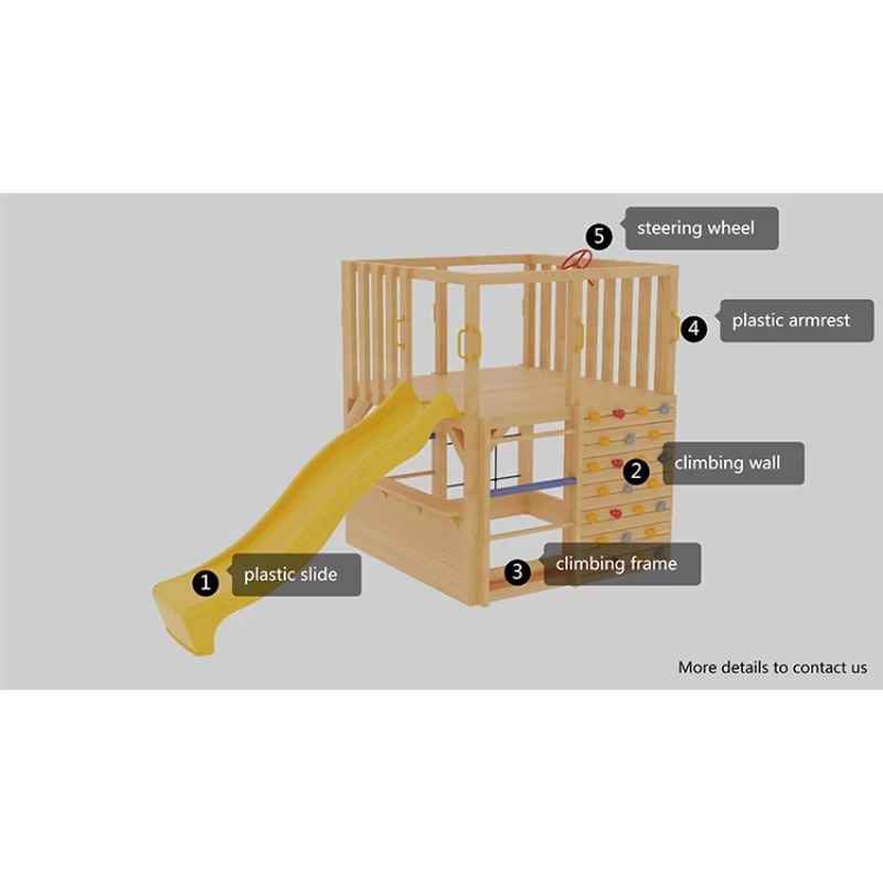 Çocuklar için Ahşap Dış Mekan  - Kids Outdoor Cubby House incelemesi ve fiyatı