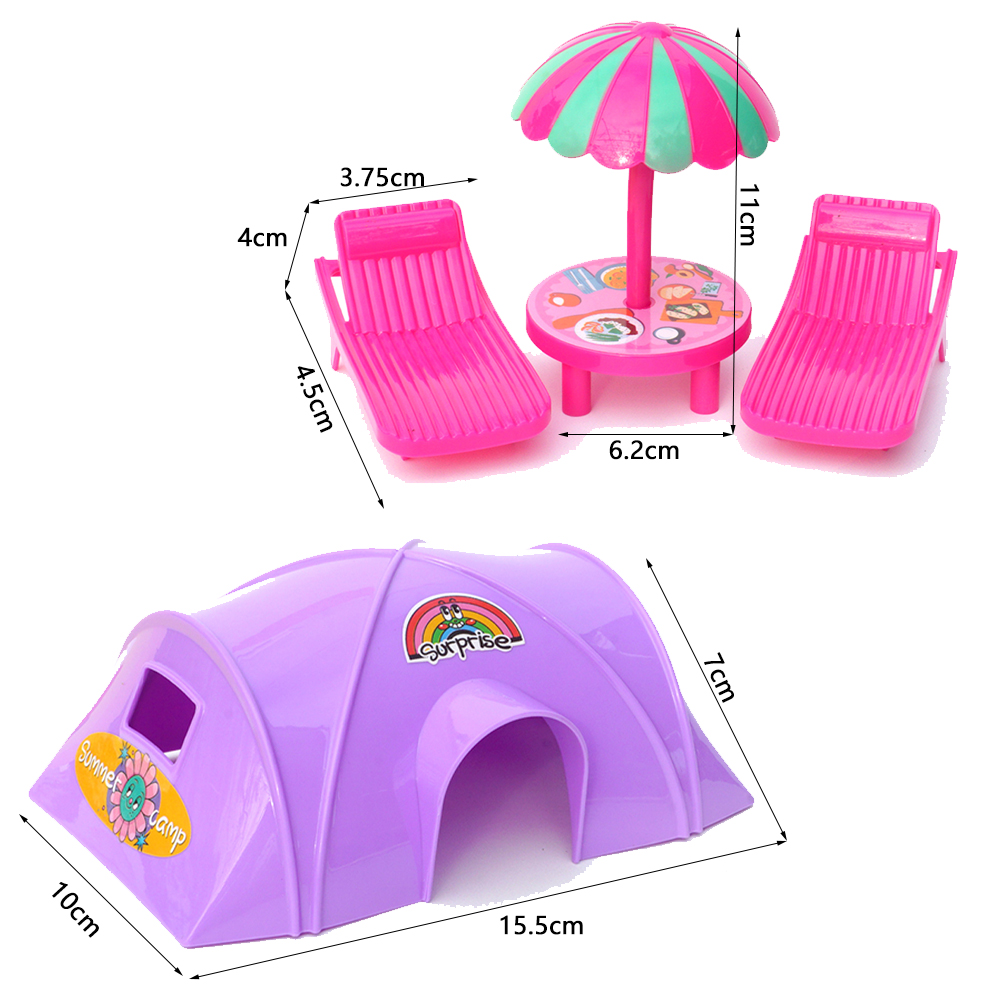 1/12 Mini mobilya modeli açık  - Kids Outdoor Doll House incelemesi ve fiyatı