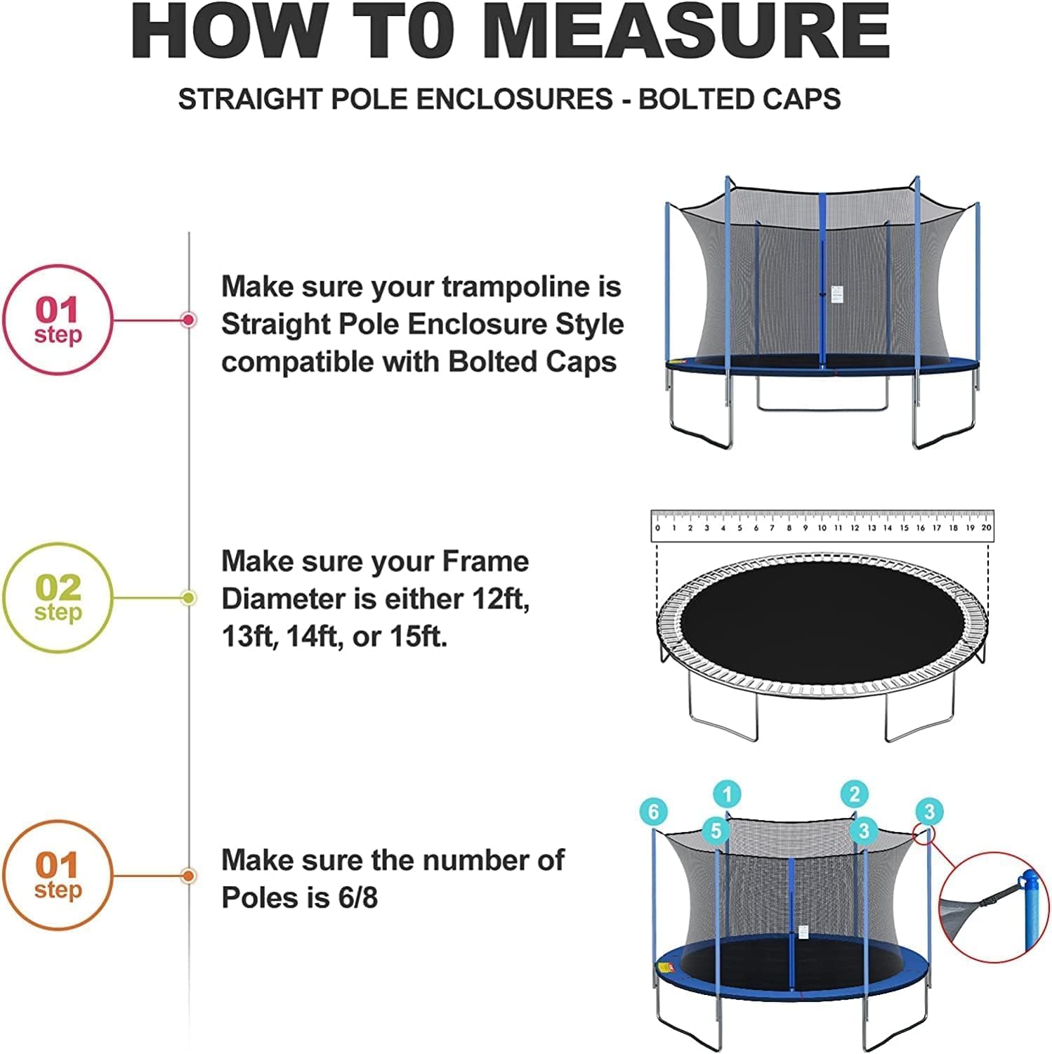 Trambolin güvenli net 6FT/8FT/ - Kids Outdoor Trampoline incelemesi ve fiyatı